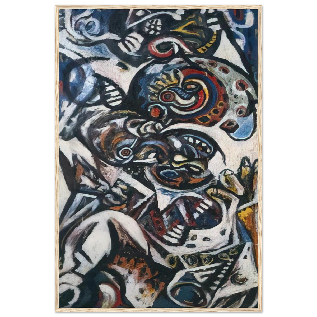 BIRTH Framed Poster | Jackson Pollock Framed Prints Wall Art | Jackson Pollock Store