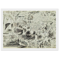 SHEET OF STUDIES 1941 Framed Poster | Jackson Pollock Framed Prints Wall Art | Jackson Pollock Store
