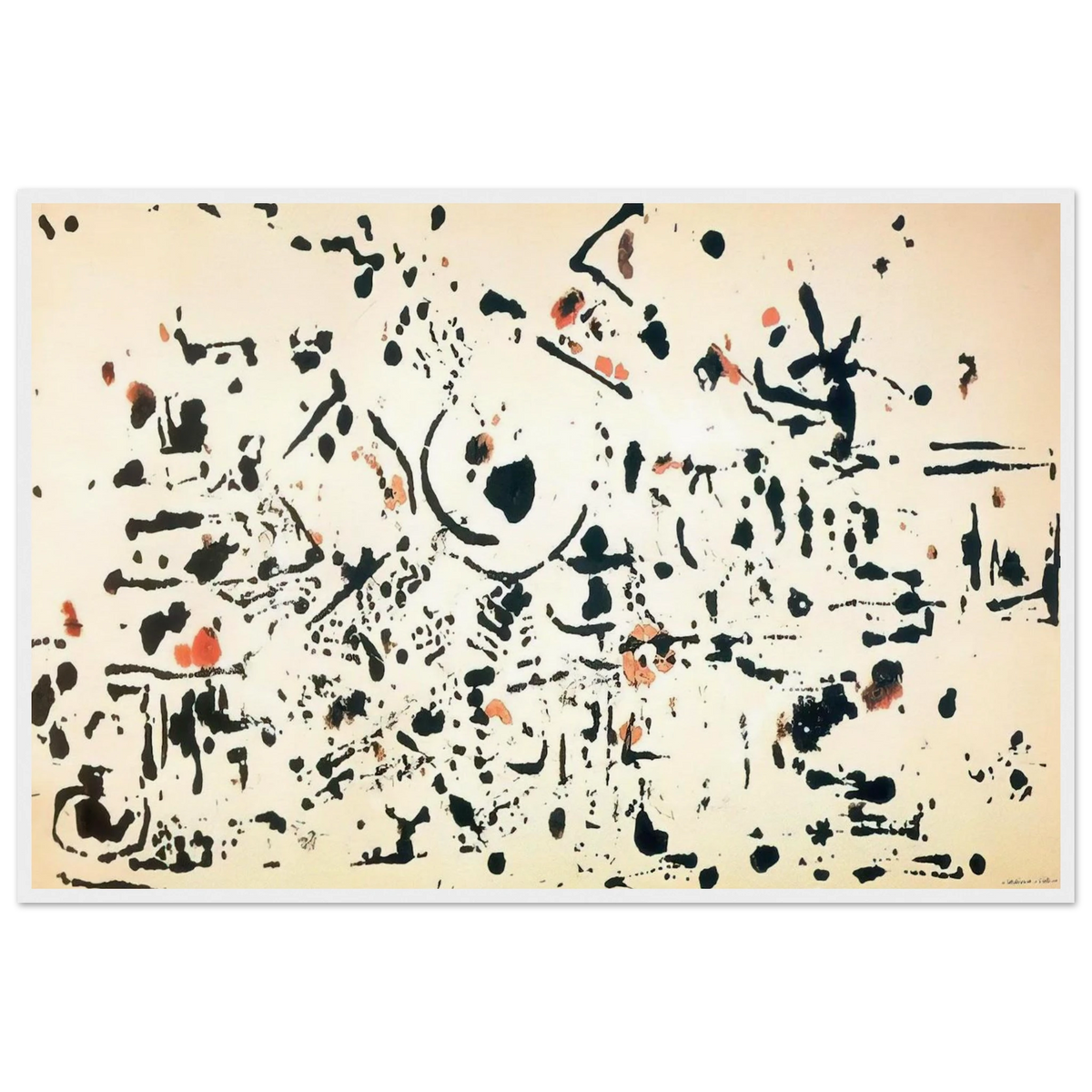 UNTITLED 1951 Framed Poster | Jackson Pollock Framed Prints Wall Art | Jackson Pollock Store