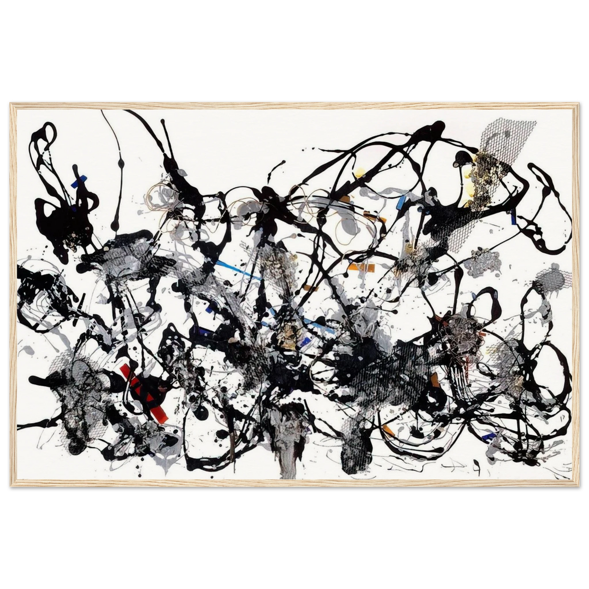 NUMBER 29 1950 Framed Poster | Jackson Pollock Framed Prints Wall Art | Jackson Pollock Store