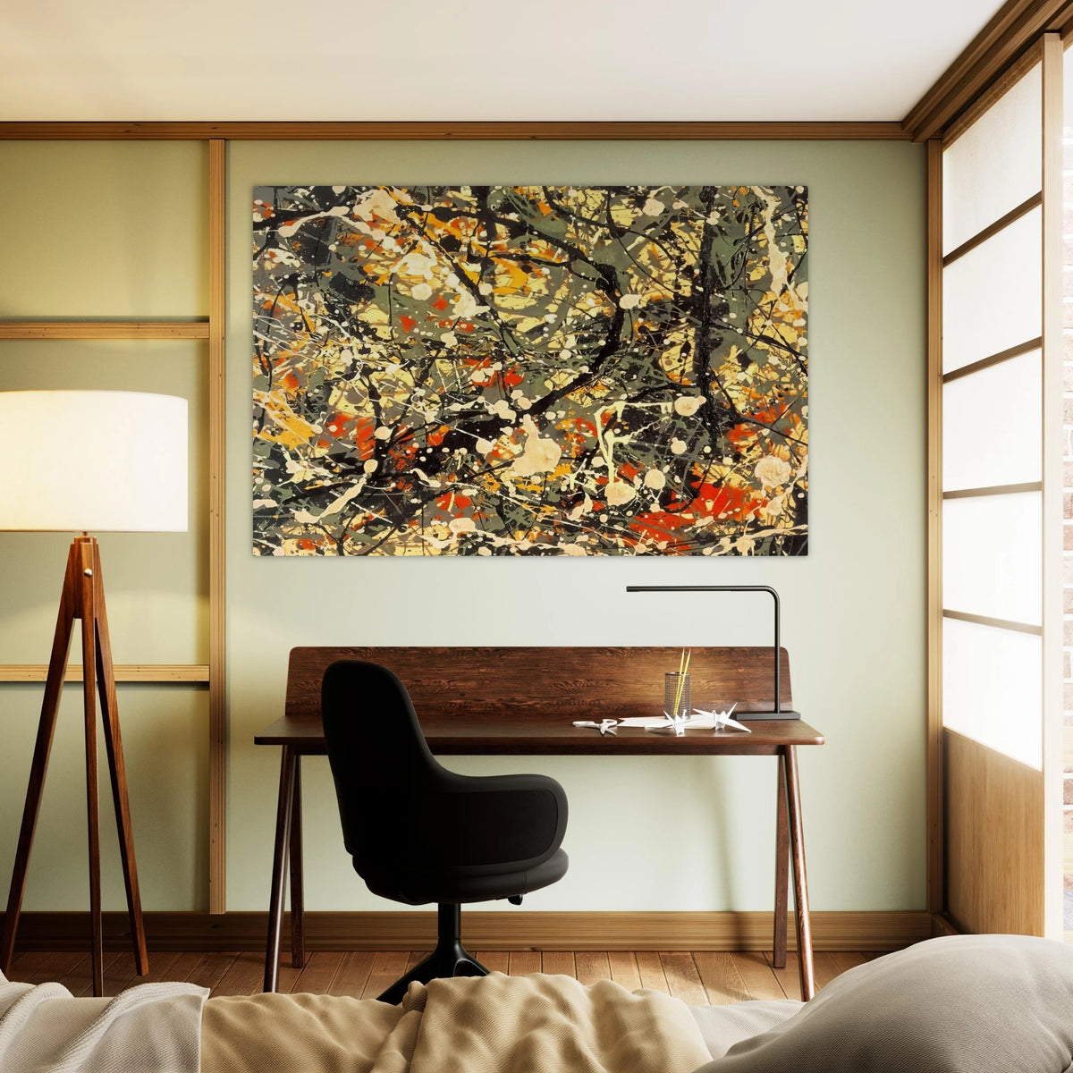 NUMBER 8 DETAIL Poster | Jackson Pollock Poster | Jackson Pollock Store