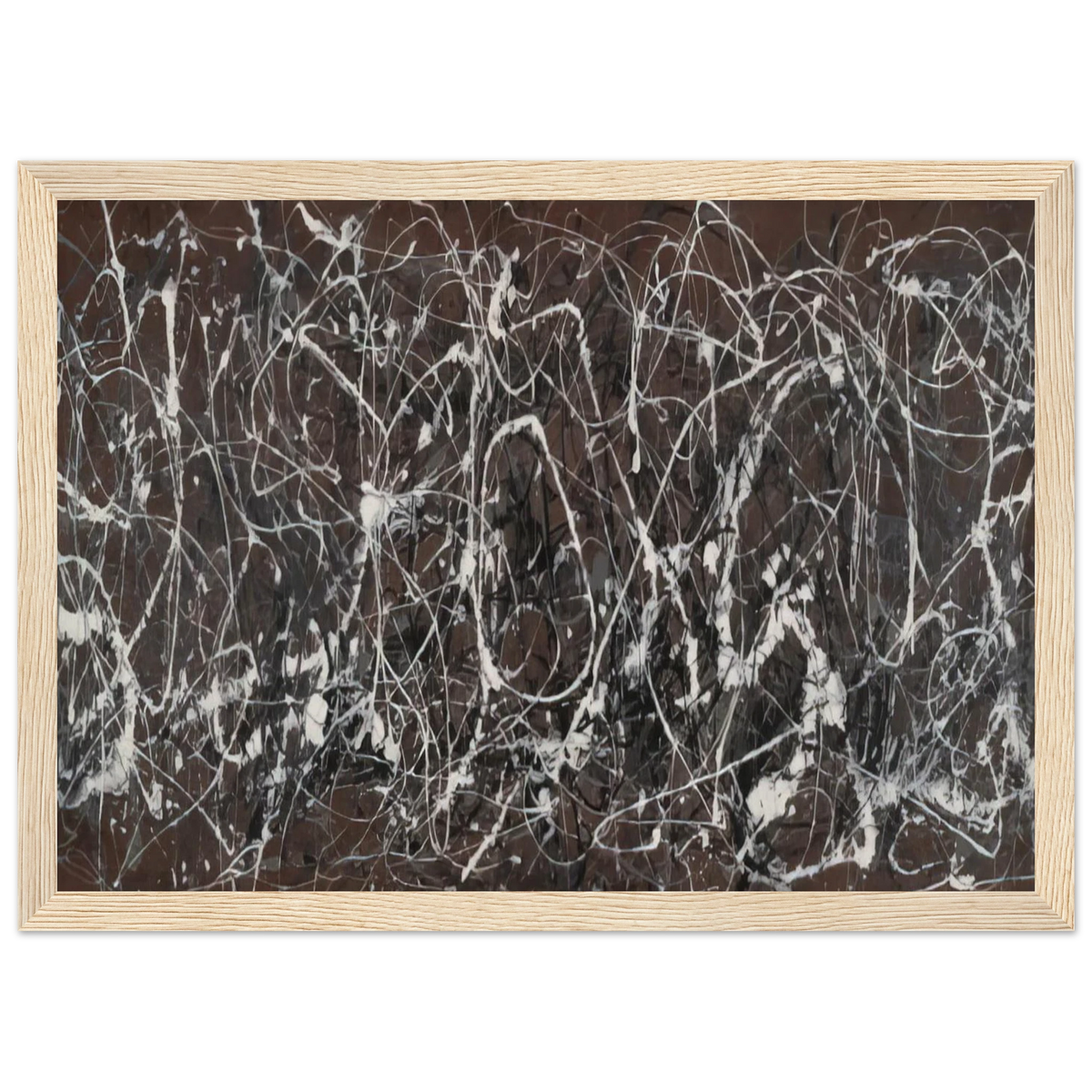 NUMBER 13A ARABESQUE 1948 Framed Poster | Jackson Pollock Framed Prints Wall Art | Jackson Pollock Store