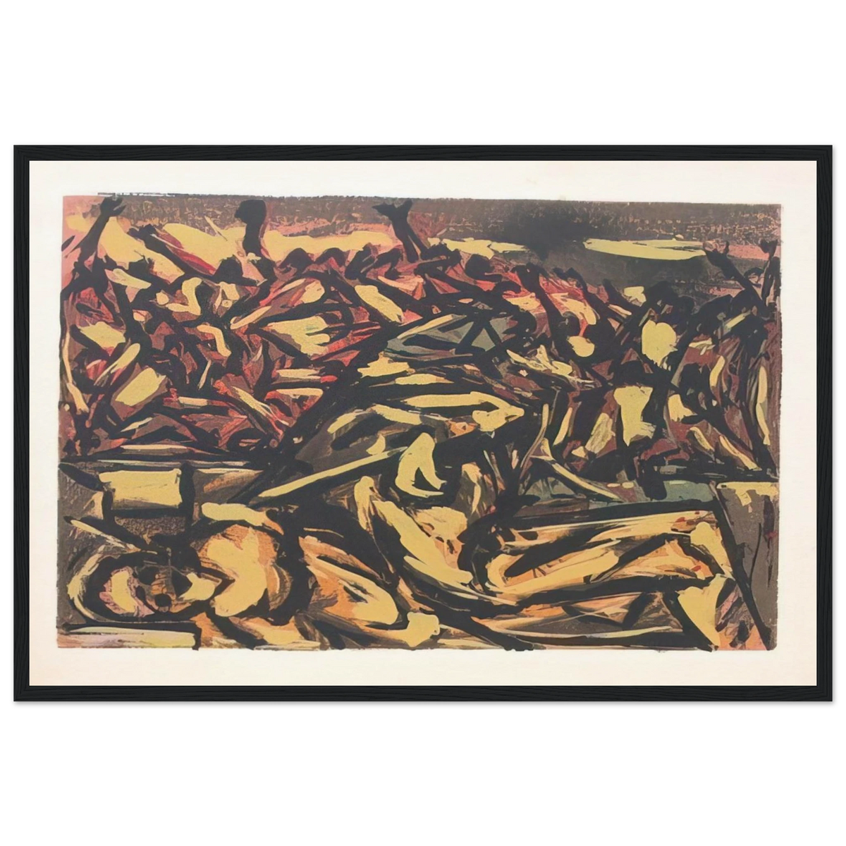 UNTITLED 1941 1 Framed Poster | Jackson Pollock Framed Prints Wall Art | Jackson Pollock Store