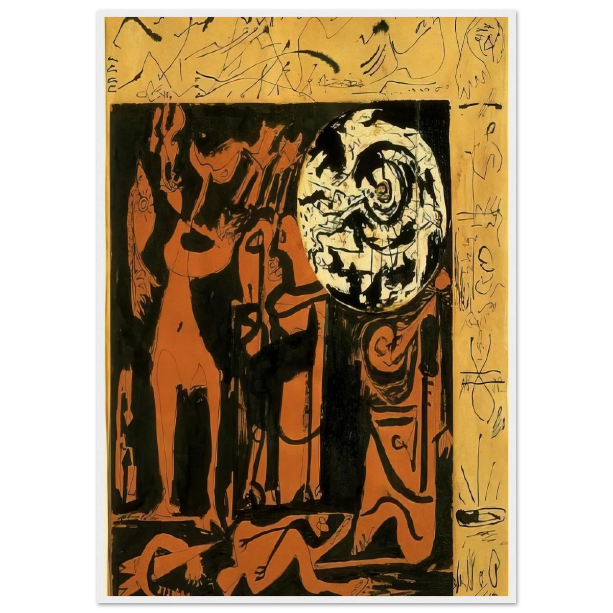 UNTITLED 3 Framed Poster | Jackson Pollock Framed Prints Wall Art | Jackson Pollock Store