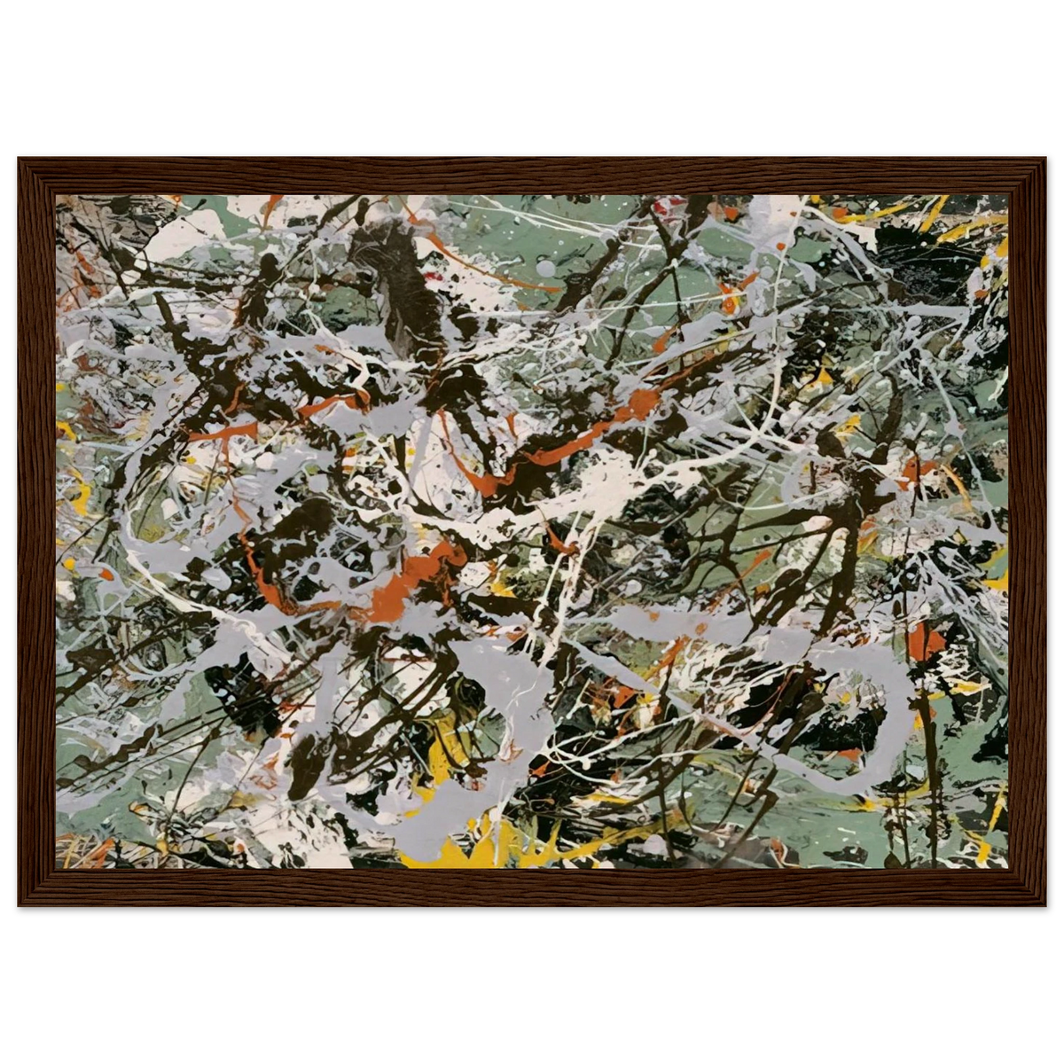 UNTITLED GREEN SILVER 1949 Framed Poster | Jackson Pollock Framed Prints Wall Art | Jackson Pollock Store