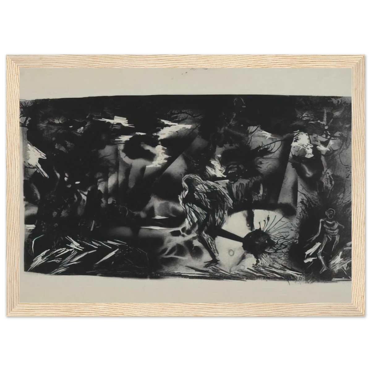 FIGURES IN A LANDSCAPE Framed Poster | Jackson Pollock Framed Prints Wall Art | Jackson Pollock Store