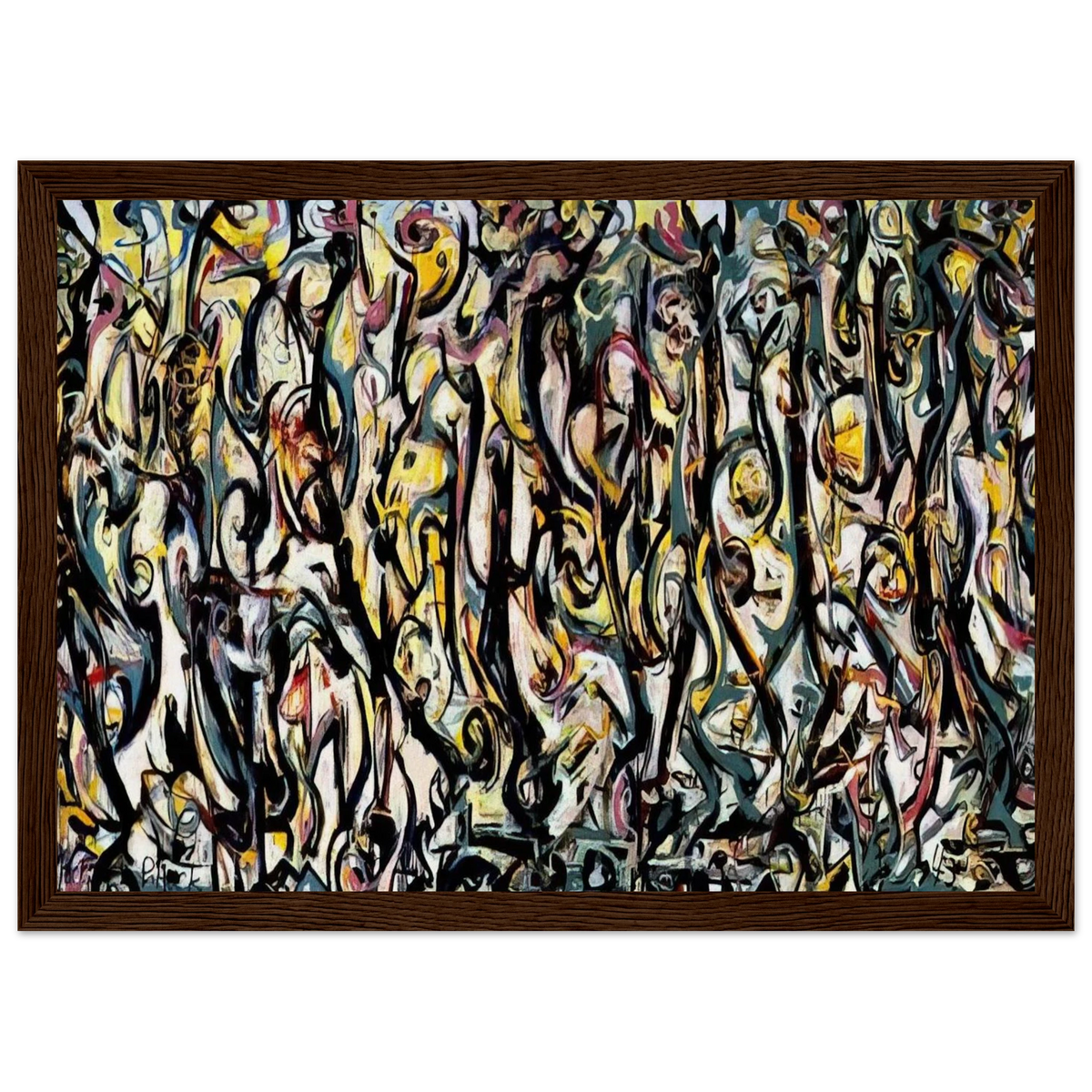 MURAL 1943 1 Framed Poster | Jackson Pollock Framed Prints Wall Art | Jackson Pollock Store