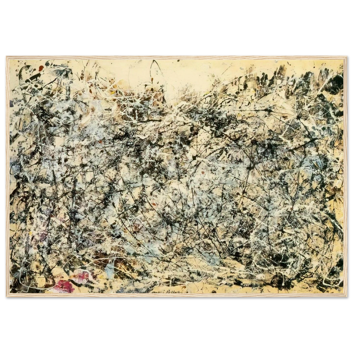NO 1 1948 Framed Poster | Jackson Pollock Framed Prints Wall Art | Jackson Pollock Store
