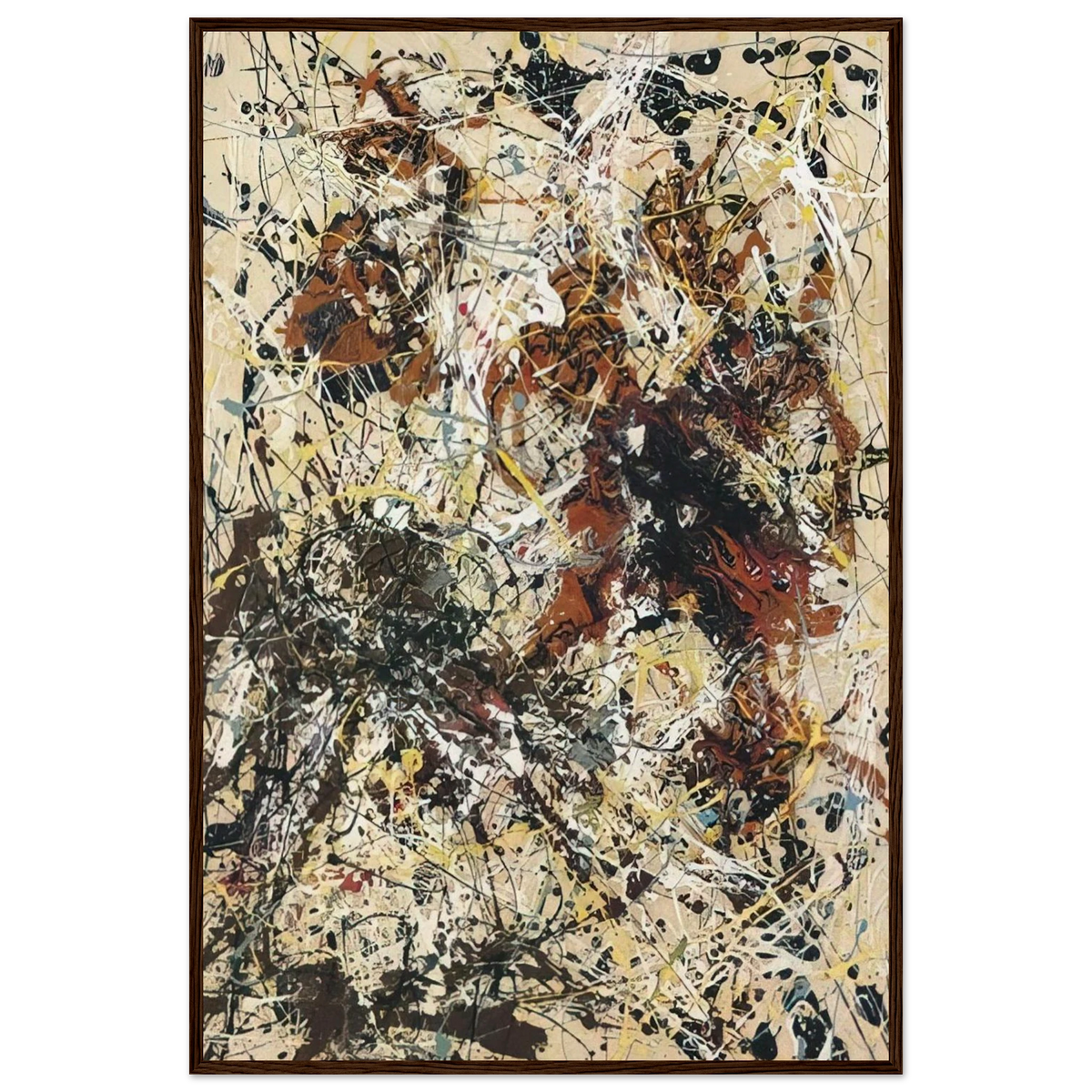 NUMBER 12 1949 Framed Poster | Jackson Pollock Framed Prints Wall Art | Jackson Pollock Store