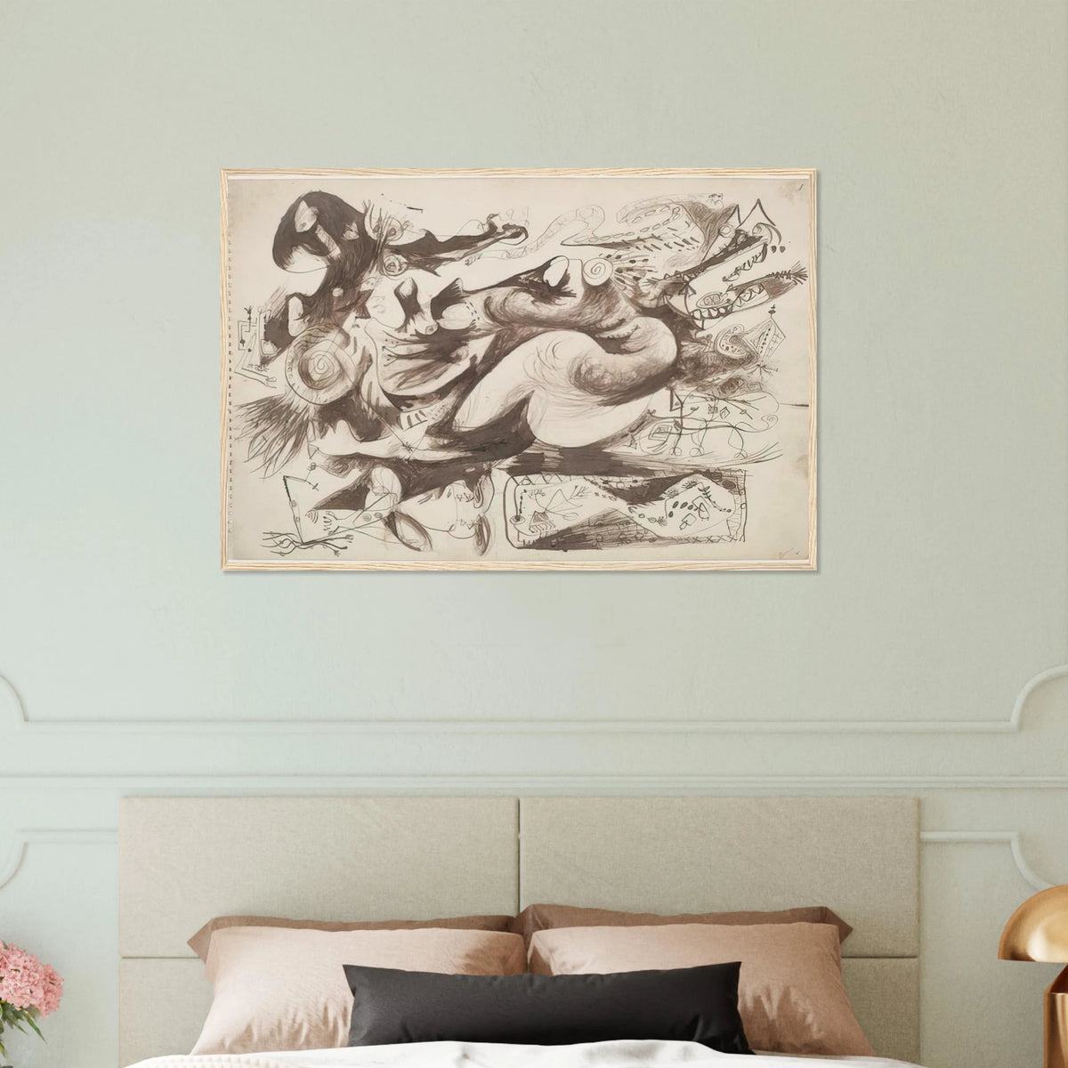 UNTITLED O CONNOR THAW 770 Framed Poster | Jackson Pollock Framed Prints Wall Art | Jackson Pollock Store