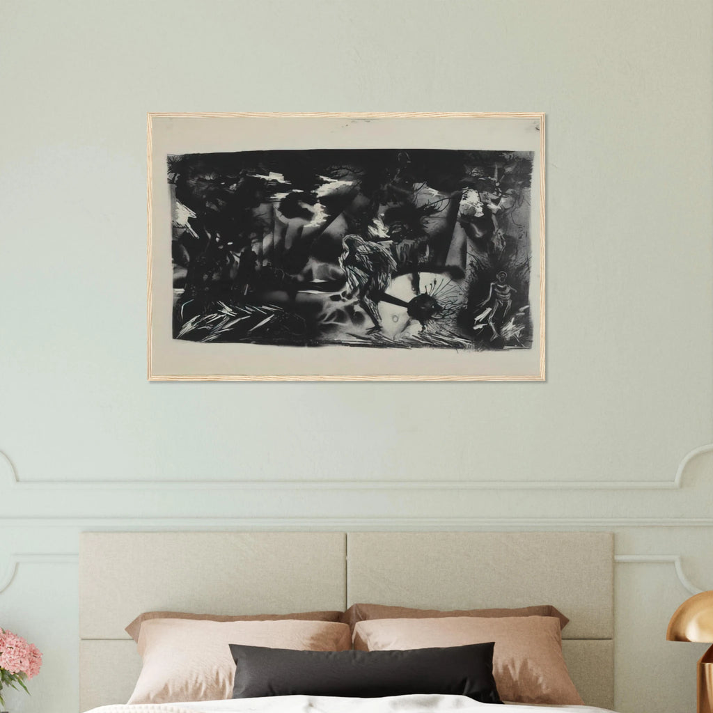 FIGURES IN A LANDSCAPE Framed Poster | Jackson Pollock Framed Prints Wall Art | Jackson Pollock Store