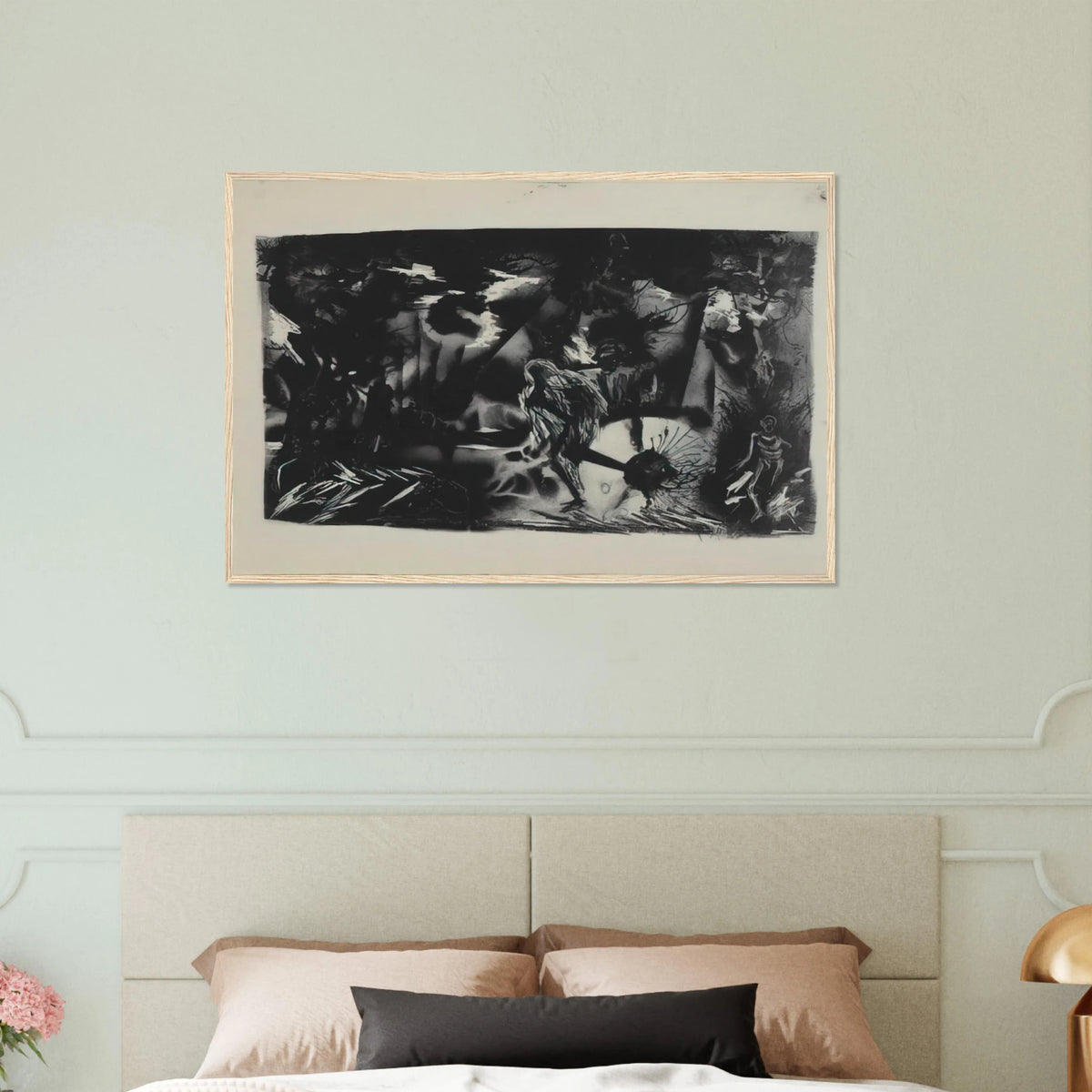 FIGURES IN A LANDSCAPE Framed Poster | Jackson Pollock Framed Prints Wall Art | Jackson Pollock Store
