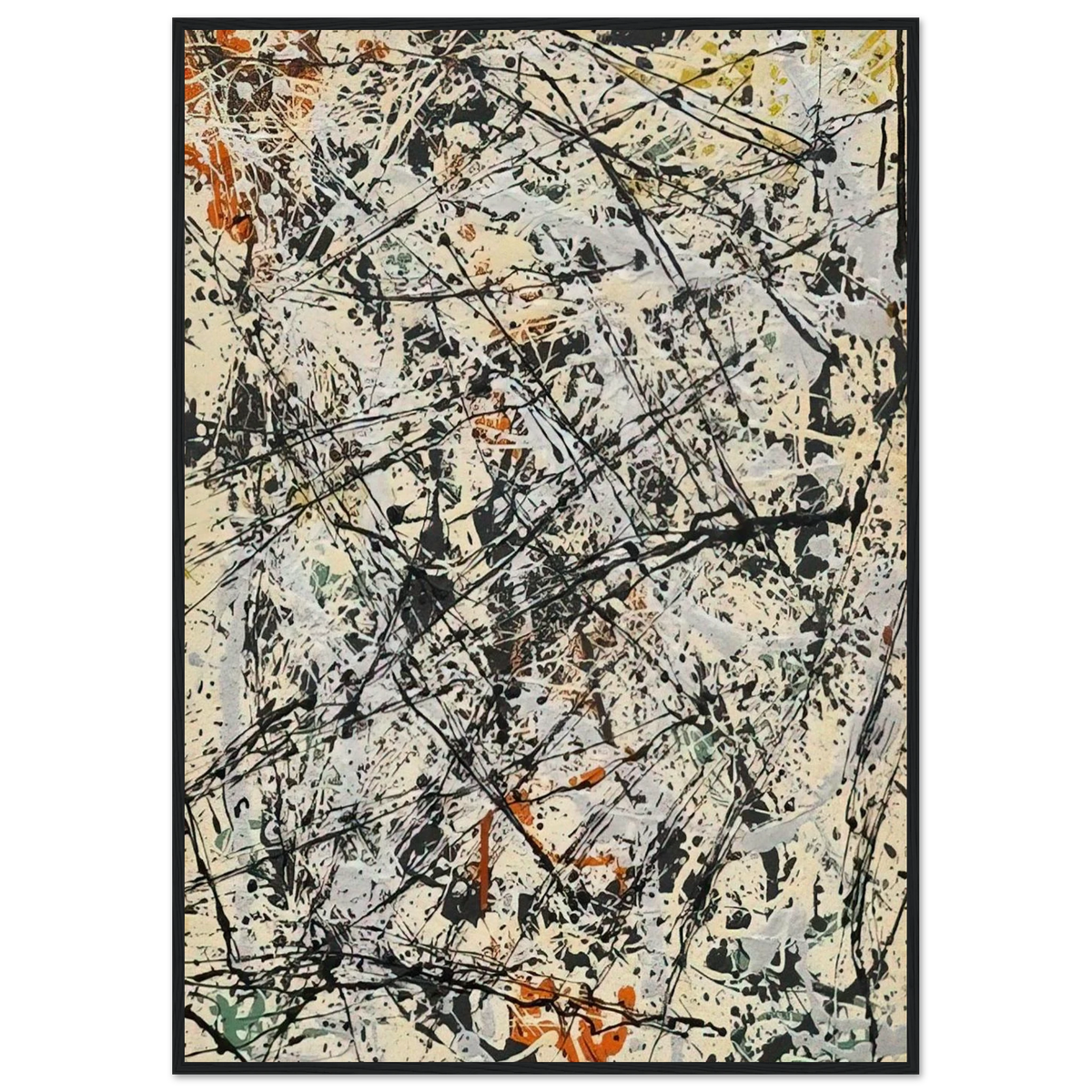 NUMBER 32 1947 Framed Poster | Jackson Pollock Framed Prints Wall Art | Jackson Pollock Store