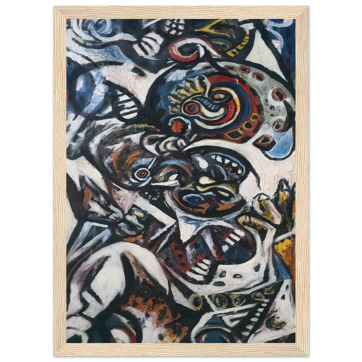 BIRTH Framed Poster | Jackson Pollock Framed Prints Wall Art | Jackson Pollock Store