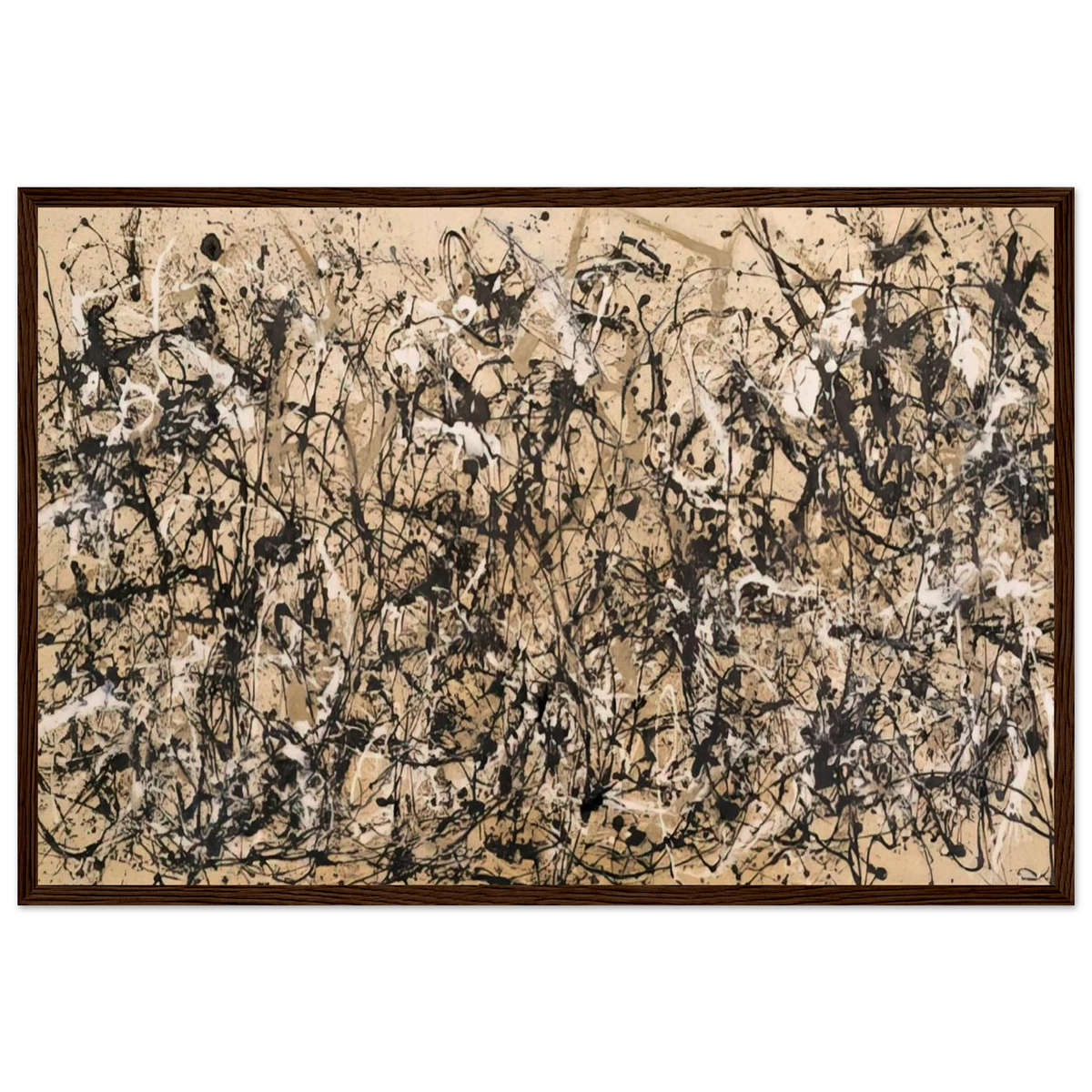 AUTUMN RHYTHM NUMBER 30 1950 Framed Poster | Jackson Pollock Framed Prints Wall Art | Jackson Pollock Store