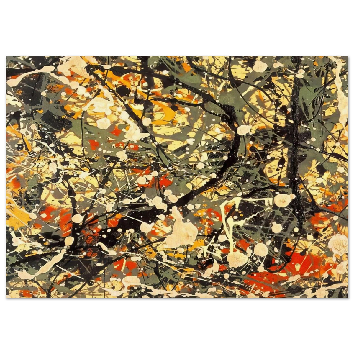 NUMBER 8 DETAIL Poster | Jackson Pollock Poster | Jackson Pollock Store
