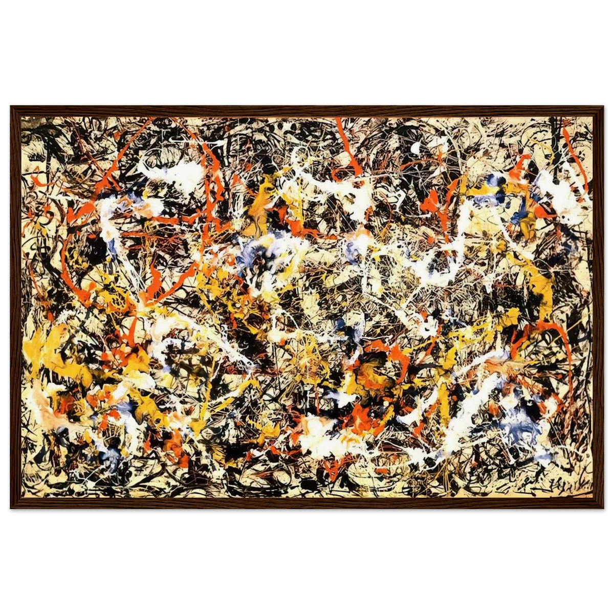 CONVERGENCE 1952 Framed Poster | Jackson Pollock Framed Prints Wall Art | Jackson Pollock Store