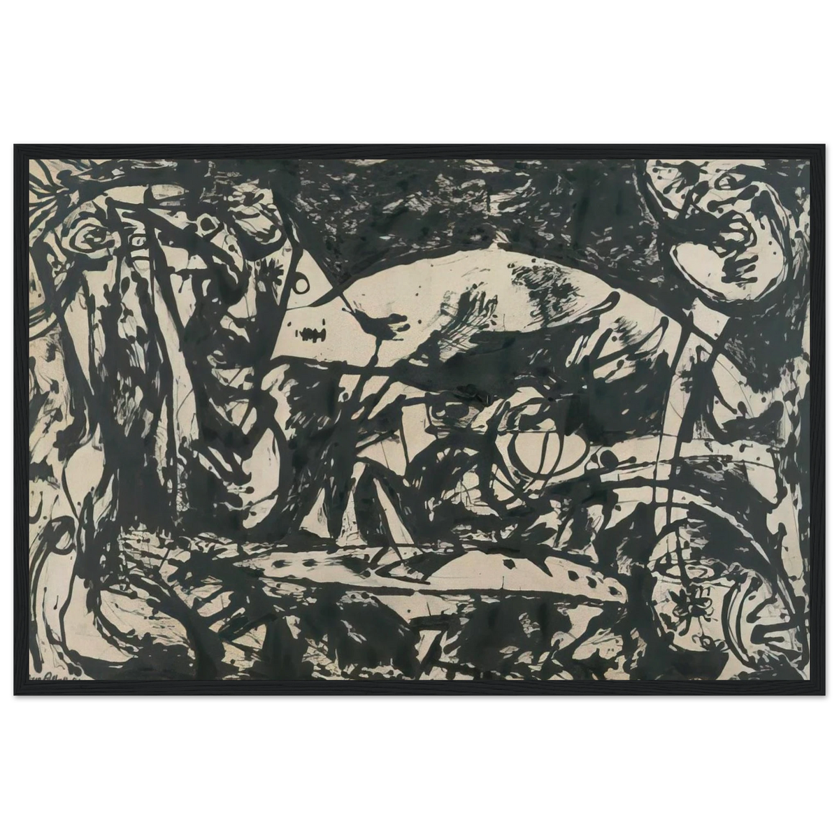 NUMBER 14 Framed Poster | Jackson Pollock Framed Prints Wall Art | Jackson Pollock Store