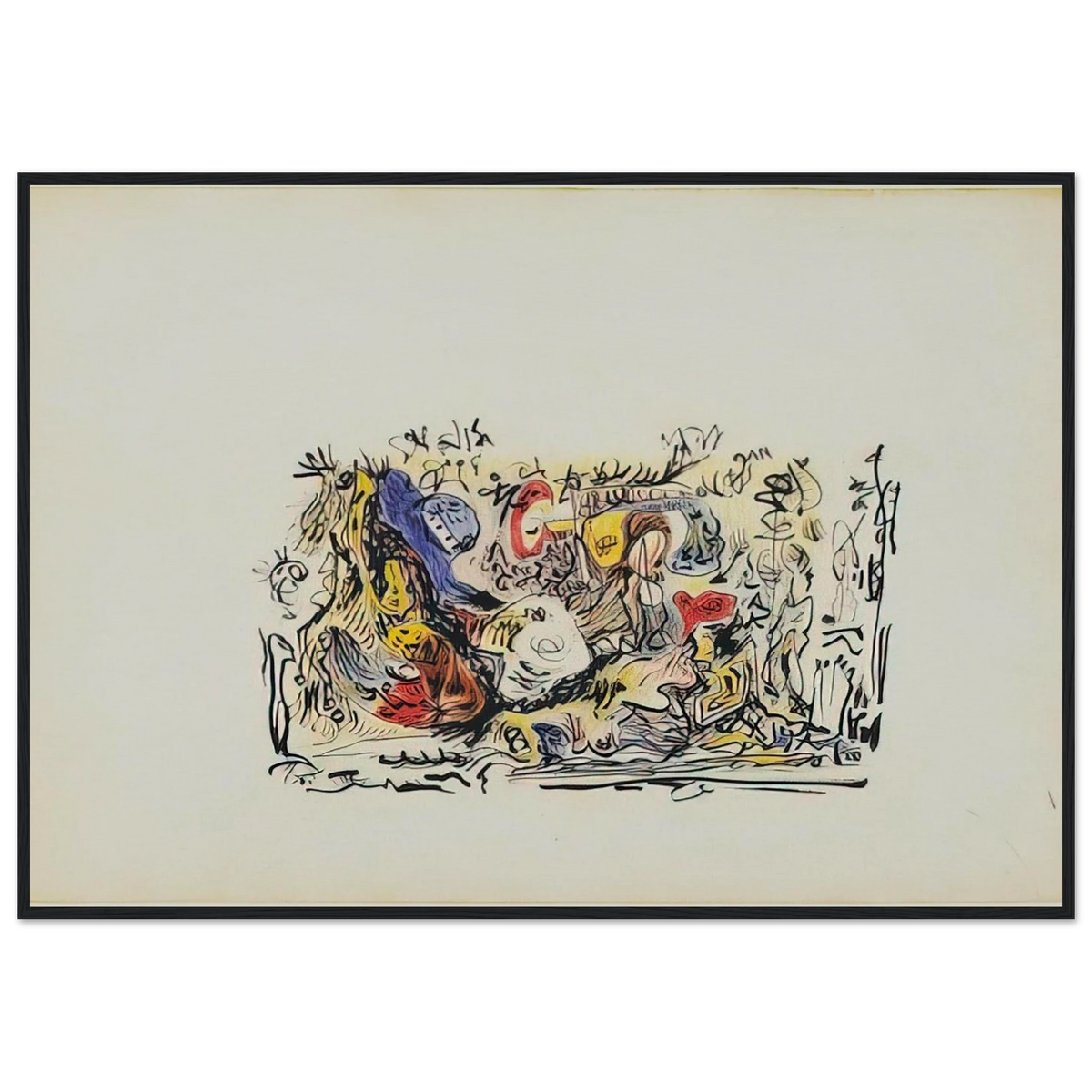 UNTITLED Framed Poster | Jackson Pollock Framed Prints Wall Art | Jackson Pollock Store